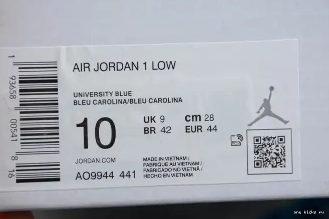 Rep Onekick Jordan AO9944-441 (W) 1 Air Low UNC 0419